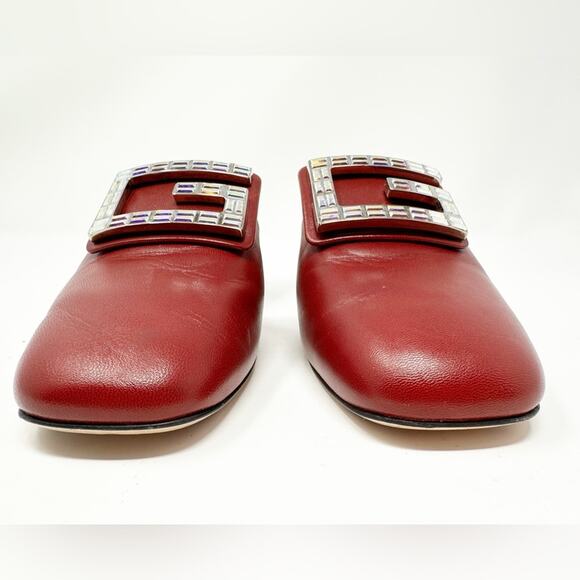 Gucci Crystal Square G Madelyn Mules - Picture 4 of 12
